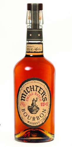 michters us1 bourbon bottle shot